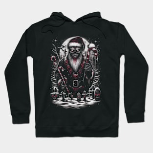 Zombie Santa T-Shirt - A Ghastly Twist on Holiday Cheer Hoodie